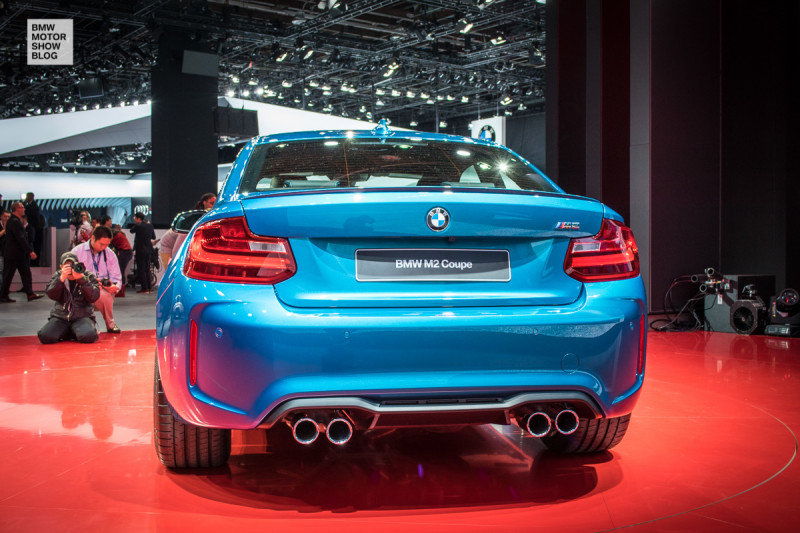 Weltpremiere: Das BMW M2 Coupé live auf der NAIAS Detroit 2016 - Heckansicht - Diffusor